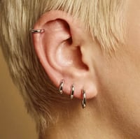 Image 2 of Scream Pretty Mini Silver Huggies