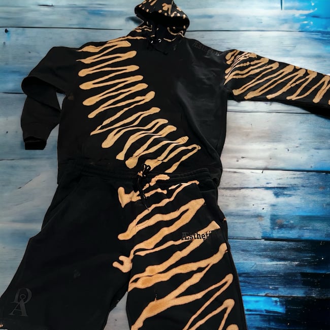 Reverse Pattern Hoodie/Shorts Combo