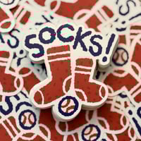 Socks! Baseball Sticker