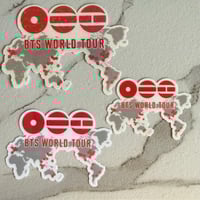 Image 2 of  BTS world tour Map sticker