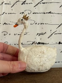 Image 4 of Spun cotton swan ornament