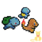 Image of Gen. 1 Starter Pokemon Perler Sprites