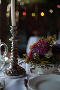 Image 6 of opulenter  Kerzenständer, einflammig, versilbert