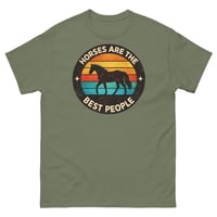 Image 4 of Horses Are the Best People Funny Horse Lover T-Shirt