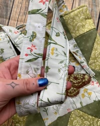Image 5 of moth garden quilted bag