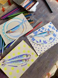 Image 4 of Sardines on lemon yellow spots