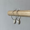 Porcelain pearl hoops