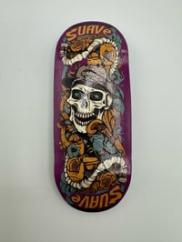 Image 2 of Suave Skull (purple) Embossed 