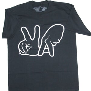 Image of VA logo - White on Black