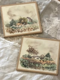 Image 1 of Duo de petites aquarelles