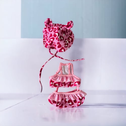 Image of Pink Leopard Pet Bikini