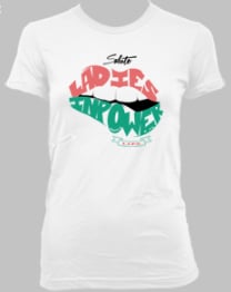 Image of Ladies In Power Salute BabyDoll Tee - White