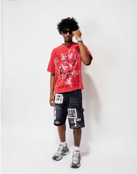 Image 3 of BLACK Ai DENIM SHORTS