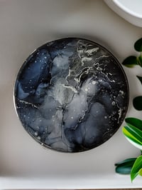 Image 3 of Set of 4 Epoxy Resin Art Coasters 'The Hunter'