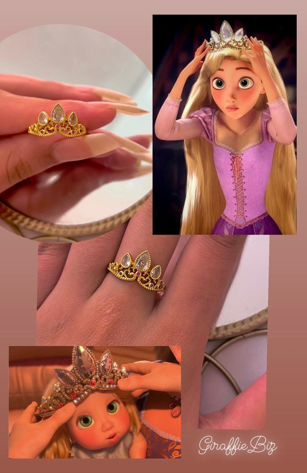 Rapunzel crown deals ring