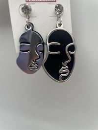 Image 2 of FACE SHAPE DANGLE EARRINGS sob