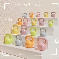 Image 1 of Kawaii Miniature Metal Kettlebell for Dollhouse Decor