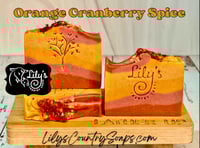Image 1 of Orange Cranberry Spice Goat Milk Soap
