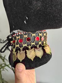 Image 6 of Afghani Bohemian Choker - Red