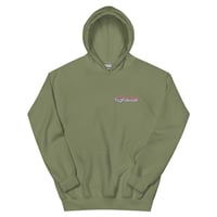 Image 3 of HV Cursive print hoodie (multiple colors)