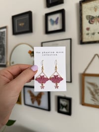 Image 2 of Pink Moth with Flower