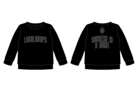 LocalHoops Club Fleece Crewneck Sweatshirt - Black/Grey