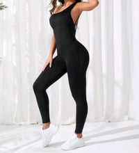 Image 1 of Backless Sports Jumpsuit 