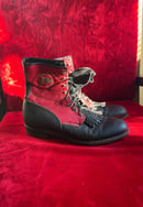 Image 1 of Vintage Red and Black Western Boots