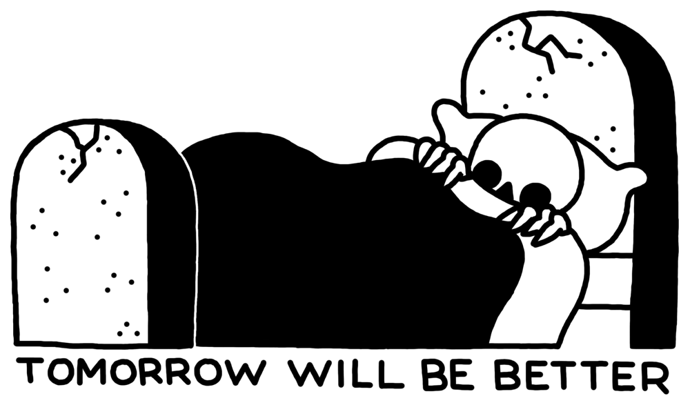 Image of 6.5" TOMORROW  bumper sticker