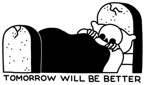 Image of 6.5" TOMORROW  bumper sticker