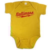 Baltimore Bolt Onesie Gold (free shipping)