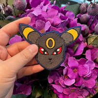 Image 2 of V.2. Umbreon 100% embroidery patch, 4 inch