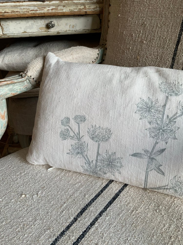Image of -30% Coussin Lin Ancien Bombylius 28 x 48 cm à 45,50€ au lieu de 65€