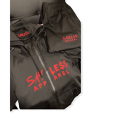 Black Tech-Fleece Sweat-Suit (Black/Red)