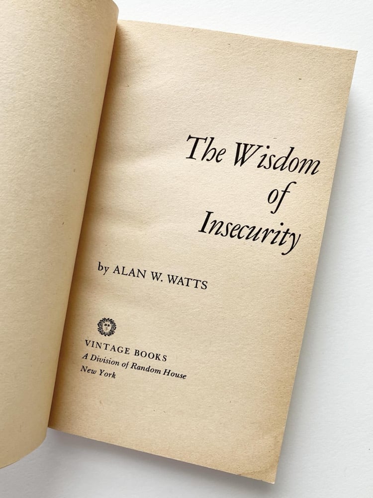 The Wisdom of Insecurity Image 3