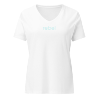 Image 2 of "Rebel" Women’s Relaxed V-neck T-shirt