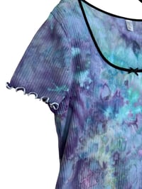 Image 5 of XXL 90's Babydoll Mini Dress in Mermaid Watercolor Ice Dye