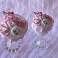Image 1 of ⋆˚࿔ cinnamoroll x chiikawa sundae decor