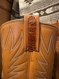 Image 15 of Vintage Pre-Ban Dan Post Sea Turtle Cowboy Boots – Size 9B