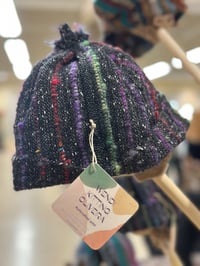 Image 4 of Wild & Wonderful Hat--Handspun Striped & Speckled