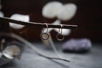 Image 3 of Ouroboros Hoop Earrings