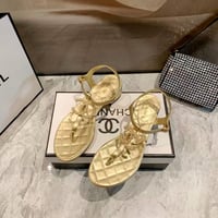 Image 5 of C Heeled Sandals - Gold