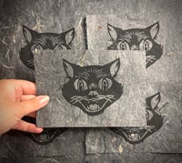 Fall print - black cat