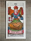 L'impératrice. Grande carte du tarot de Marseille, 1963, 37x20cm, vintage italien