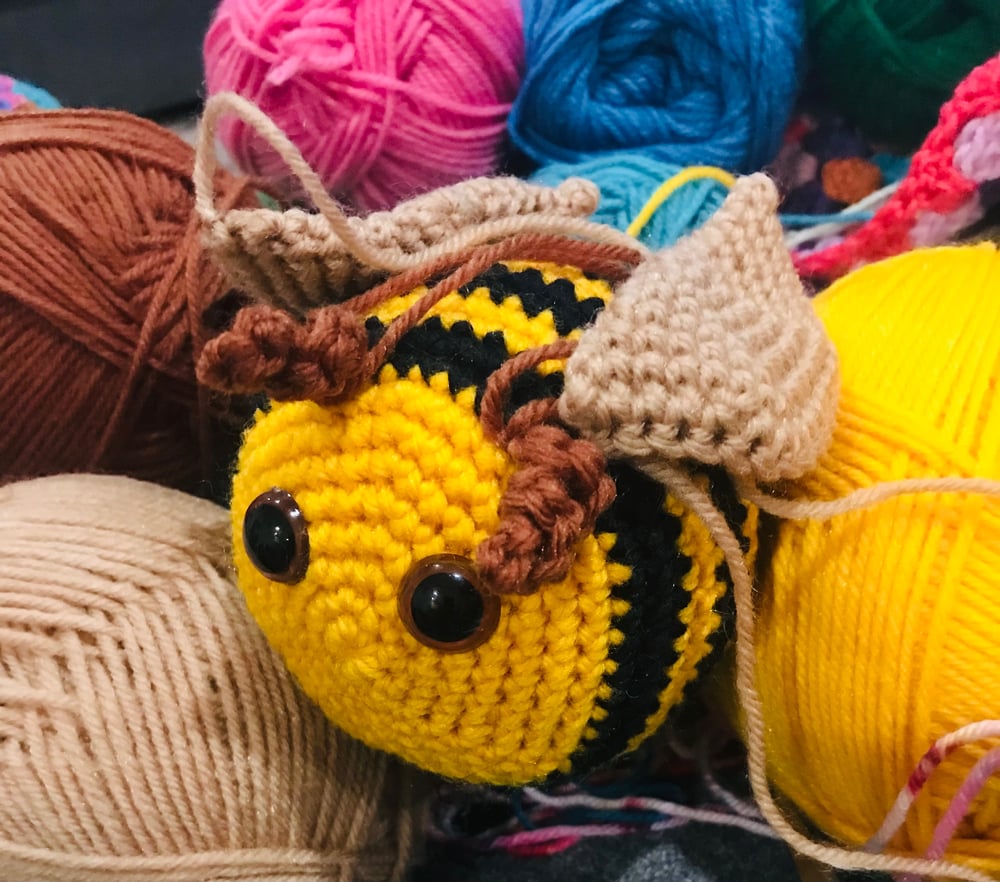 Image of Beginner’s Learn to Crochet a Bumble Bee Soft Toy Sunday October 1st 1:30-4