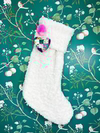 Image 2 of My Heart To Yours Ornament Quilted Heart Pom 2