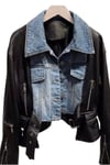 Leather Denim Moto Jacket Pre-Order