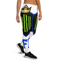 Image 4 of BOSSFITTED Neon Green and Blue Women's Joggers