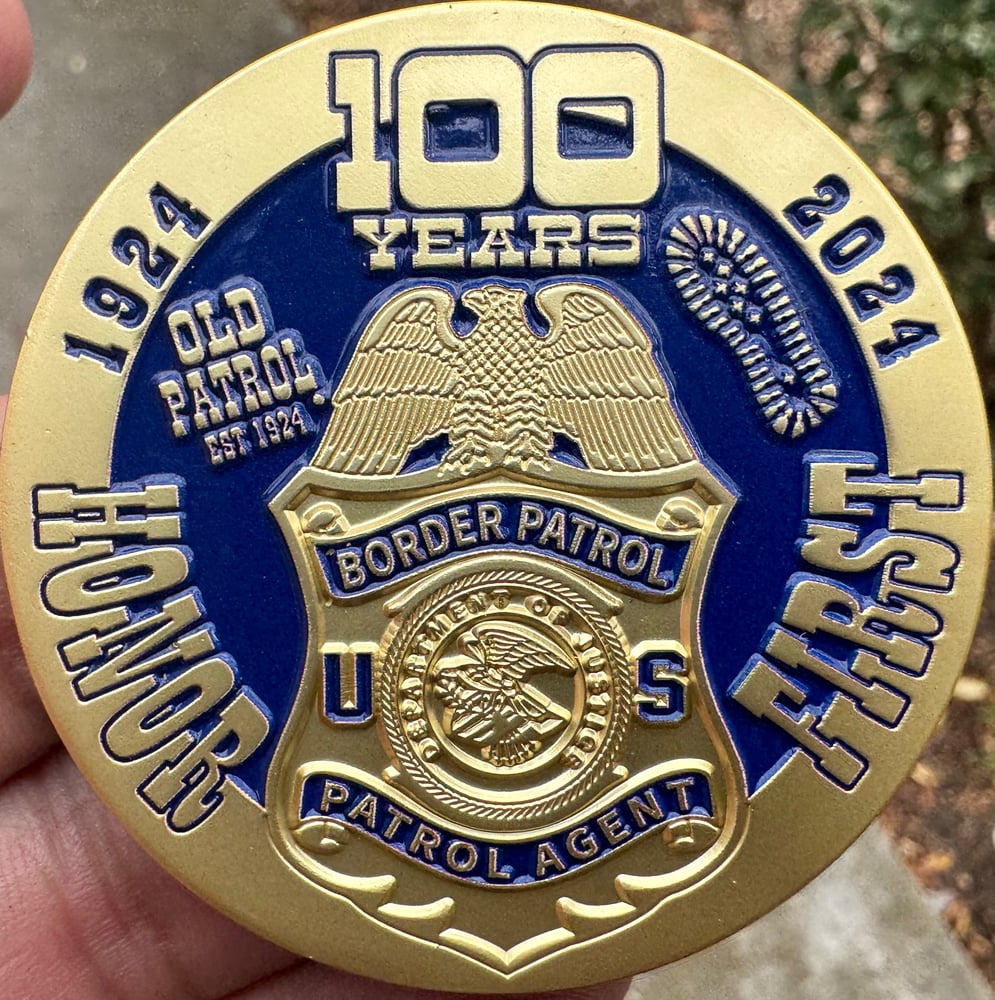 Image of LEGACY OLD PATROL CENTENNIAL ~ COMMEMORATIVE COIN
