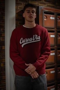 Image 2 of CURVA KNIT *BURGUNDY*